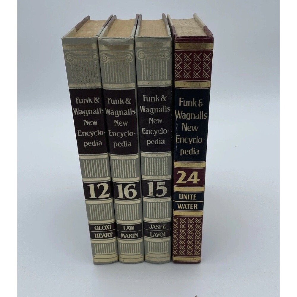 Vintage Funk and Wagnalls Standard Reference Encyclopedia - Volumes 12,15,16,24